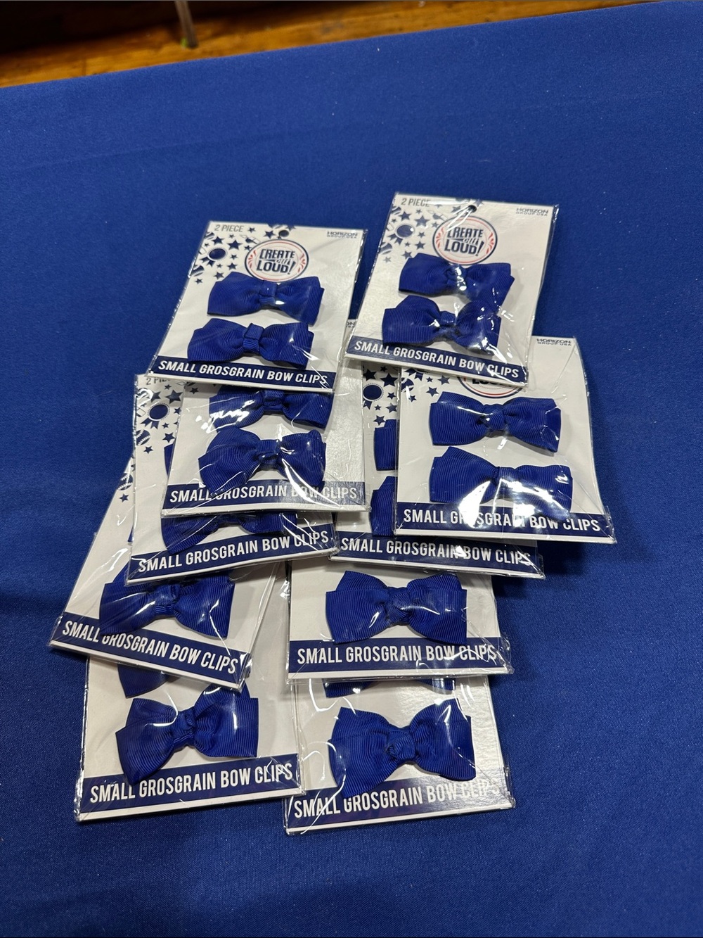 Small Grosgrain Bow Clips - Royal Blue (Set) 20 total NEW